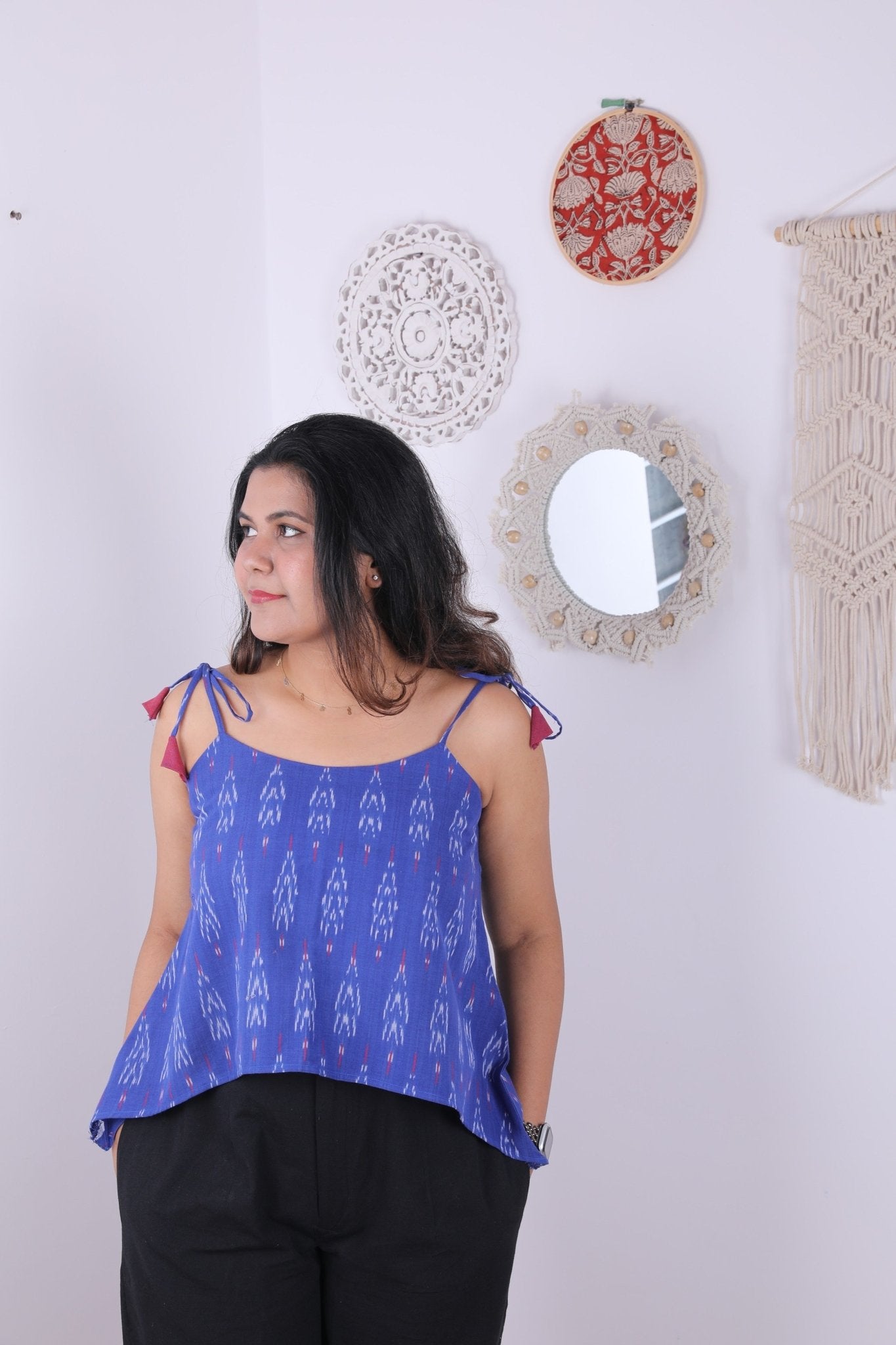 Ikat crop top - Aamvi