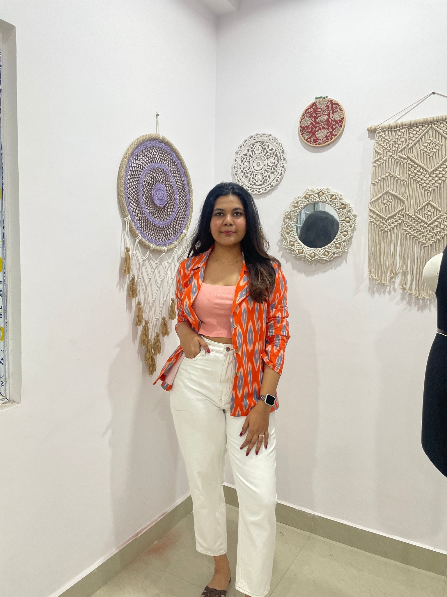 Ikat handloom blazer - Aamvi